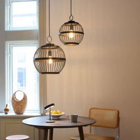 Halo Design Stockholm pendellampe, sort, Ø40 cm