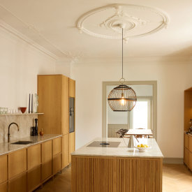 Halo Design Stockholm pendellampe, sort, Ø50 cm