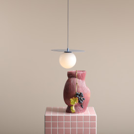 Aldex Loop pendellampe, Ø14 cm, blå