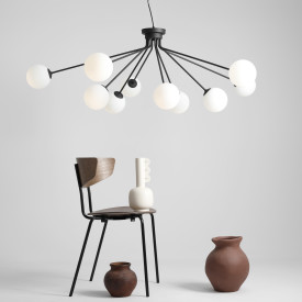 Aldex Holm 10 lysekrone, sort