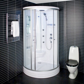 Arrow duschkabin 6015, massagedusch, takdusch, klart glas