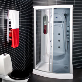 Arrow duschkabin 6130, ångbastu, massagedusch, takdusch, tonat glas
