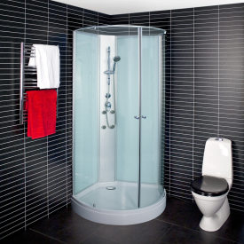 Arrow duschkabin 6301, massagedusch, klart glas