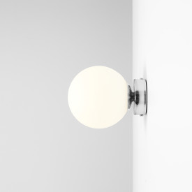 Aldex Ball vegglampe, krom, Ø14 cm