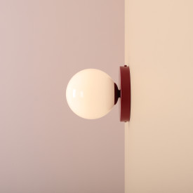 Aldex Ball 2 vegglampe, rød