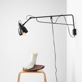 Aldex Soho vegglampe, 90 cm, sort