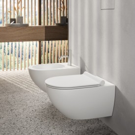 Catalano Plus toalettsits, soft close, matt vit