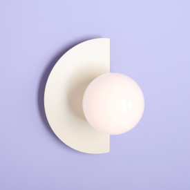 Aldex Loop vegglampe, krem