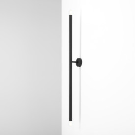 Aldex Tubo 2 vegglampe, sort, 100 cm