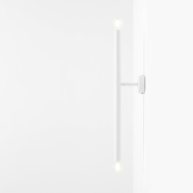 Aldex Tubo 2 vegglampe, hvit, 60 cm