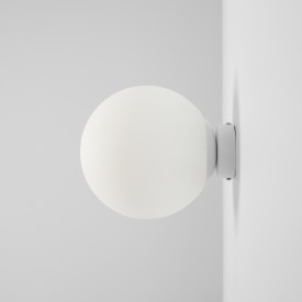 Aldex Ball vegglampe, hvit, Ø20 cm
