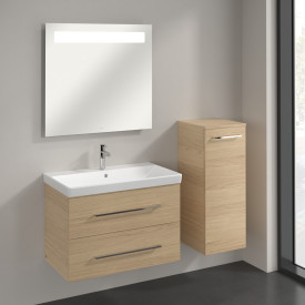 Villeroy & Boch Avento A895 vægskab, 34,8x88,8 cm, højre, eg