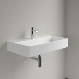 Villeroy & Boch Memento vegghengt servant, 80x47 cm, med CeramicPlus, hvit