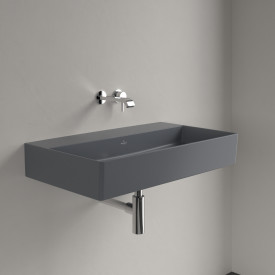 Villeroy & Boch Memento vegghengt servant, 80x47 cm, med CeramicPlus, grå