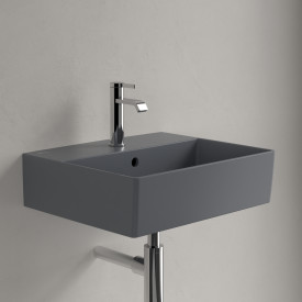 Villeroy & Boch Memento vegghengt servant, 50x42 cm, med CeramicPlus, grå