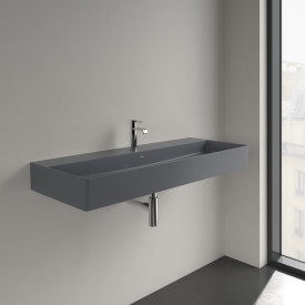 Villeroy & Boch Memento vegghengt servant, 120x47 cm, med CeramicPlus, grå