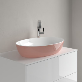 Villeroy & Boch Artis toppmontert servant, 61x41 cm, rosa