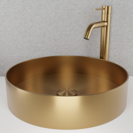 Scandtap Steel Rare R toppmontert servant, Ø375 mm, sand