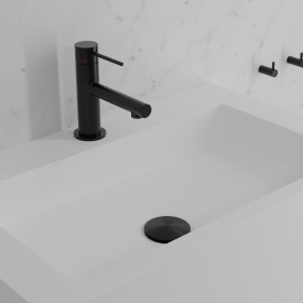 Scandtap Steel Vertex servantbatteri, uten bunnventil, shadow