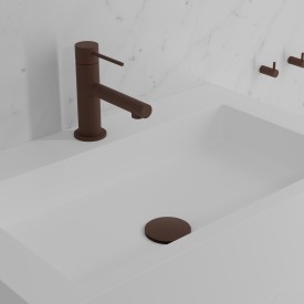 Scandtap Vertex servantbatteri, uten bunnventil, rust