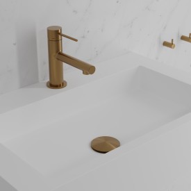 Scandtap Steel Vertex servantbatteri, uten bunnventil, sand