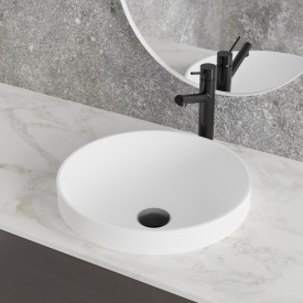 Scandtap Steel Vector Medium servantbatteri, uten bunnventil, shadow