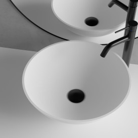 Scandtap Steel Voyage servantbatteri, uten bunnventil, høy modell, shadow