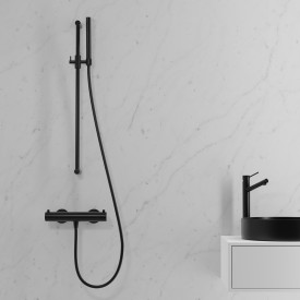 Scandtap Pleasure 1 brusearmatur, børstet sort krom