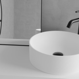 Scandtap Bathroom Concepts Solid R2, Ø380 mm, hvit matt