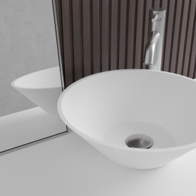 Scandtap Bathroom Concepts Solid R3, Ø402 mm, hvit matt