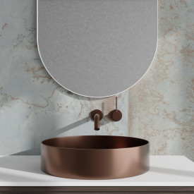 Scandtap Steel Rare R toppmontert servant, Ø375 mm, amber