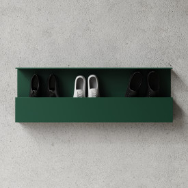 Nichba Shoe Box skohylle, 100 cm, grønn