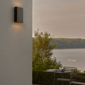 Nordlux Fold 15 utelys vegg, sort