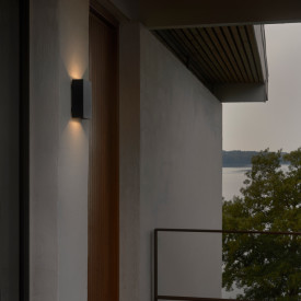 Nordlux Fold 10 utelys vegg, svart