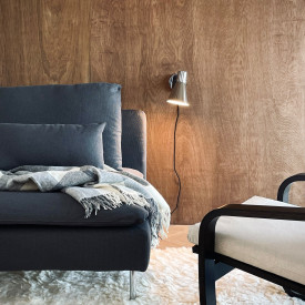 Dyberg Larsen DL12 vegglampe, krom