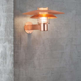 Nordlux Phoenix utelys vegg, kobber