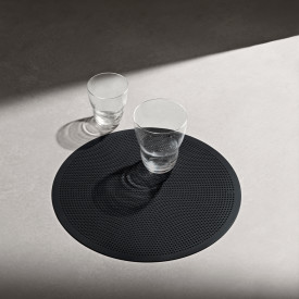 Vipp 134 bordbrikke, rund, sort