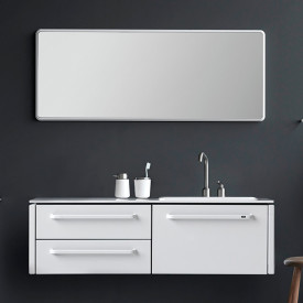 Vipp 912 spejl, 126x50 cm, hvid