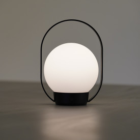Antidark Palla uppladdningsbar bordslampa, svart