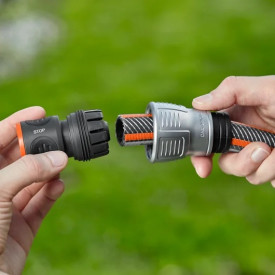 10 stk Gardena Premium slangekobling m. vannstopp 3/4"