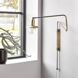 House Doctor Swing vegglampe, 35 cm, messing