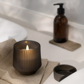 Uyuni LED duftlys, røykfarget