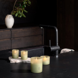 Uyuni LED stearinlys, grønn