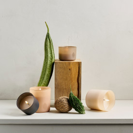 Uyuni LED stearinlys, grå