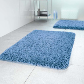 Spirella Highland badematte, Ø60 cm, blå