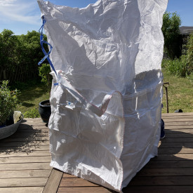 STORSEKK for avfall, 78x78x82 cm, med toppskjørt