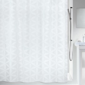 Spirella Rania dusjforheng, 180x200 cm, hvit