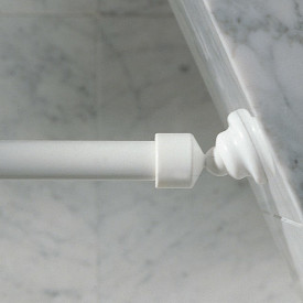 Spirella Wallquick Magic veggfeste for dusjforhengstang, 20 mm, hvit