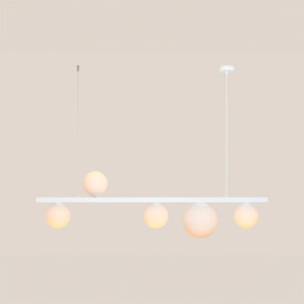 Aldex Garda 5 pendellampe, hvit