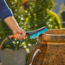 Gardena Cleansystem vaskebørste, harde børster, vanntilkobling, S
